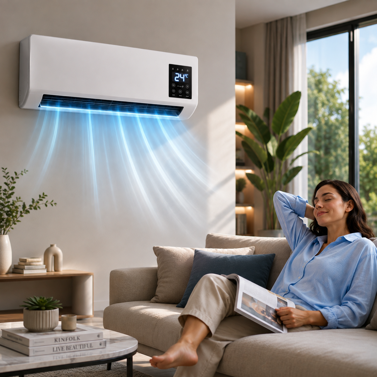 Dettaglio del condizionatore LifeGauge Breeze